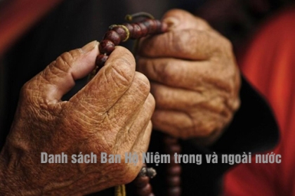 Danh sách các Ban Hộ niệm trong và ngoài nước